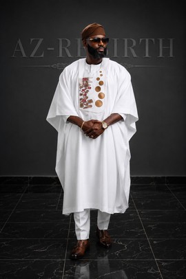 Ensemble Agbada Élégant 3 Pièces