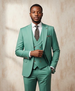 Custom-Made Green 3-Piece Suit