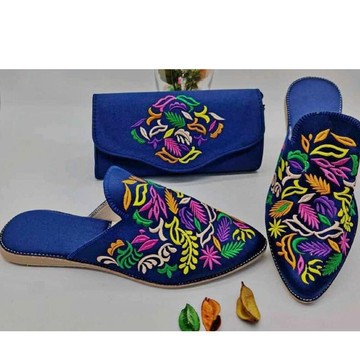 Handmade slipper and wallet set
