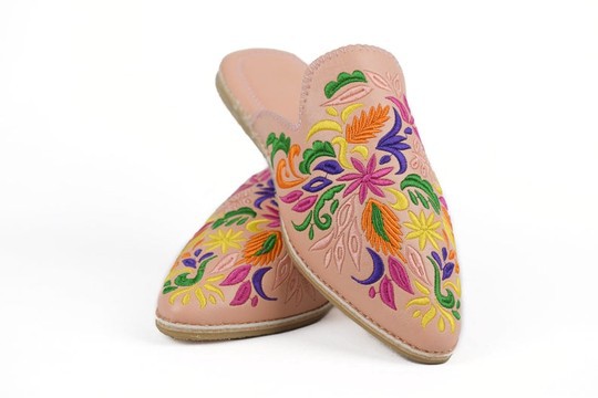 Babouche en cuir original fait main