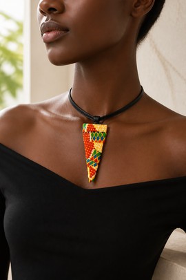NECK OF AFRICAN WAX TISSUE