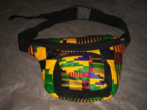 African hand made fanny bag