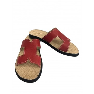 Sandale en cuir véritable pour femme