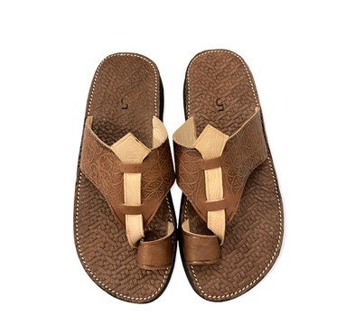Sandale en Vrai Cuir Fait Main - Confort Naturel et Élégance Artisanale