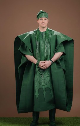 Agbada | African Wedding Suit for Men | Traditional Groom’s Suit | Dashiki | Robe Africain
