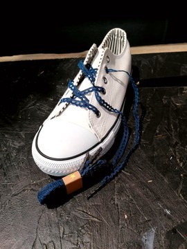 LACES n°190 80/110/150 cm 31.5/43.3/59 inch Navy blue lace Sneakers Tennis Trainers Original