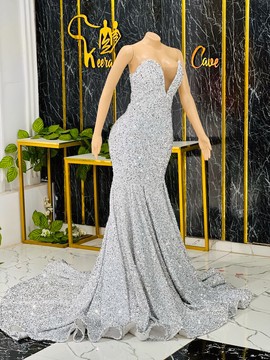Sequin dresses , shimmery evening gown,African wedding dress
