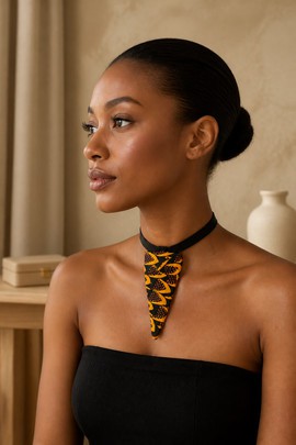 NECK OF AFRICAN WAX TISSUE