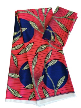 6 yards african wax fabric fluid silk fabric Pattern: wedding flower