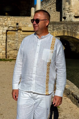 Chemise Aseda – Blanc Kenté
