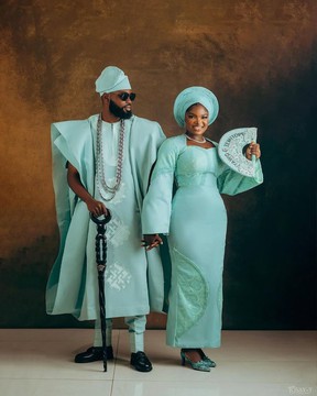 Couples African clothing.