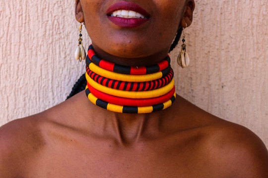 African Choker necklace, Boho choker, Gift for her, Moms gift,