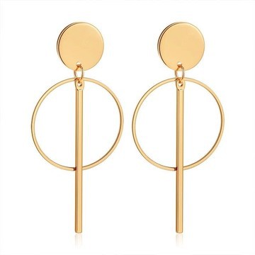 Handmade brass earrings