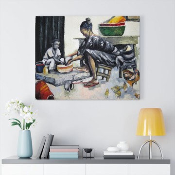 Cultural Unique Bath Mat White and Black Bathroom Rug (LARGER SIZES AVAILABLE)