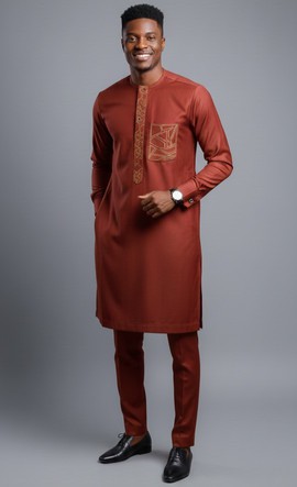 Tunique traditionnelle élégante, caftan