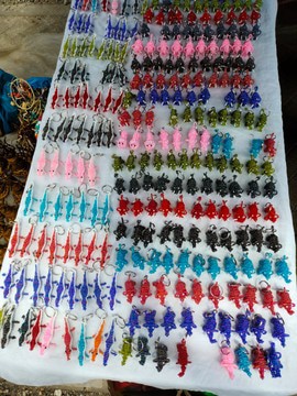 15 porte-clés perlés, porte-clé éléphant, porte-clés animaux assortis, breloques de sac