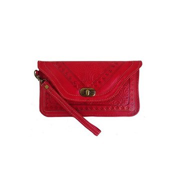 Original leather wallet Red