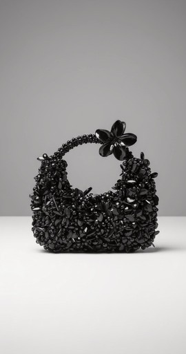 Le sac africain fait main Midnight Onyx Bloom