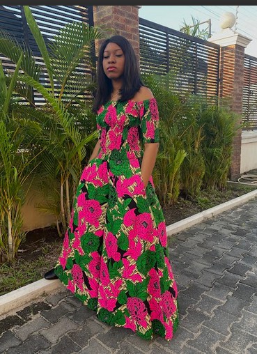 Ankara Dress, Long Ankara Dress for Ladies, Casual Dress, Maxi Ankara D -  ANKA