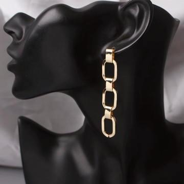 Gold colored "ladder" earrings