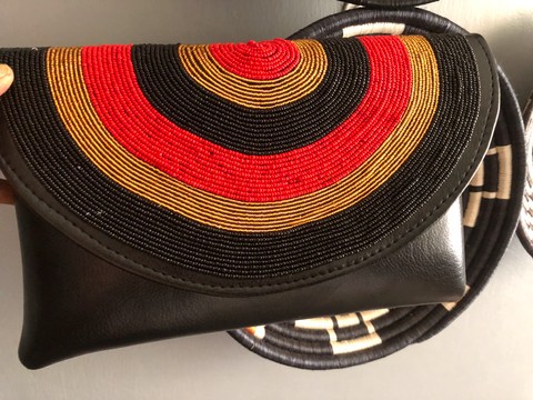 Beaded Clutch bag/evening purse/beaded purse/handmade beaded clutch bag