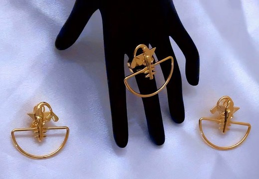 "Akan Heritage" Jewelry Set – Inspired by the CFA Franc