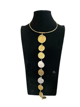 Brass necklace, brass, necklace