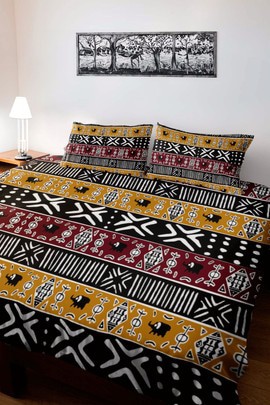 Afrocentric Ethnic Bedding Set Duvet and Pillow Covers (MORE SIZES AVAILABLE)