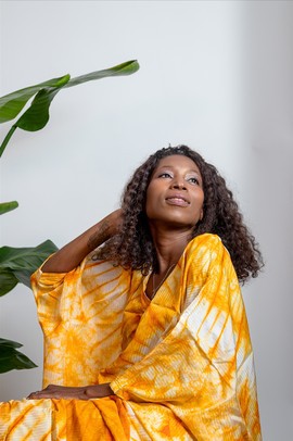 Boubou with cord| African Satin Tye and Dye| Rich Aunty Dress| Gifts For Her| Gifts For Mom