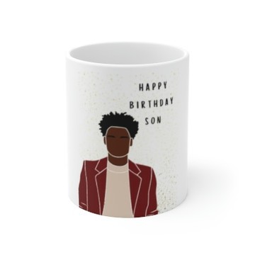 Custom Happy birthday Son from mother's mug / gift/ happy birthday