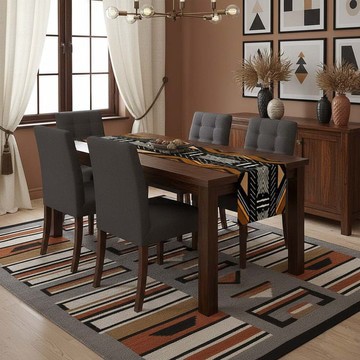 Mudcloth Table Runner | African Geometrical Print (MORE SIZES AVAILABLE)