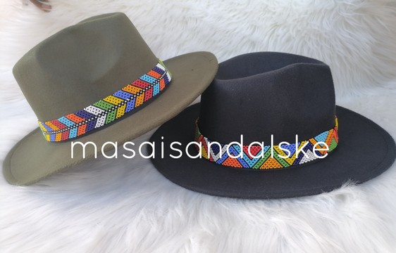 Chapeaux Fedora, chapeau fedora perlé africain