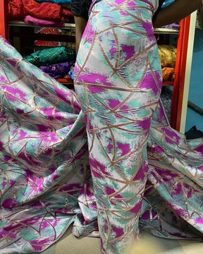 Damask, brocade, fabric for suit (5 yards)