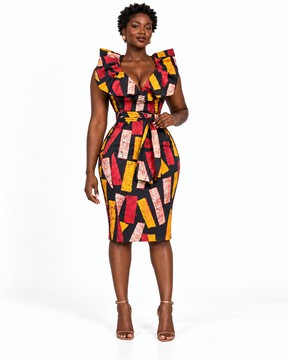 Robe fourreau teinture naturel
