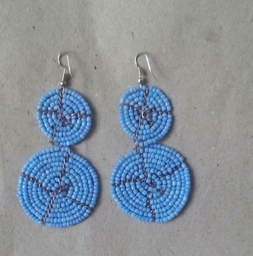 Boucles d'oreilles africaines / boucles d'oreilles maasaï / bijoux femmes / boucles d'oreilles faites à la main