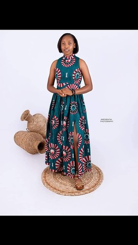 Brkkytee Robe longue africaine Maxi, robe africaine gratuite