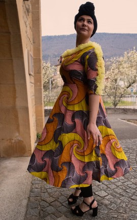Sisi Eko Flaired Dress| Ankara Gown| Ankara Classic Gown| African Gown | Gifts For Her