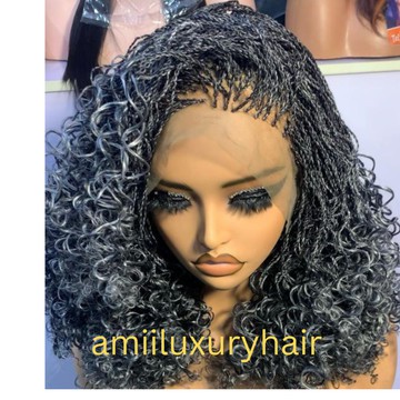 Braided Wig,. Cornrow Braid wig, Braids wig , Ket cornrow. Wig for black women