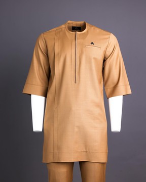 Tortilla Brown 3/4 Sleeve Kaftan
