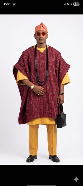 Classic Agbada with kaftan and trouser