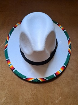 Fedora hats, beaded african hats, women hats