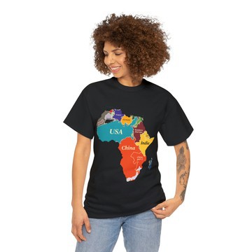 Africa's True Dimensions: Summer Festival Edition Black T-Shirt for Bold Statements