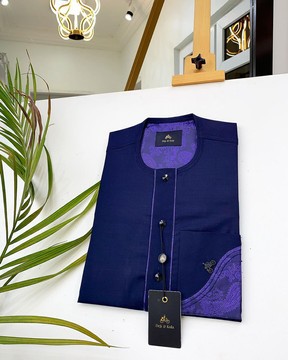 A Navy Blue Kaftan.