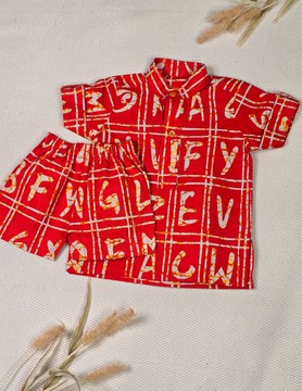Ensemble Ajani en wax africain _ Chemise et culotte en tissu africain