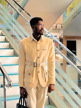 A cream color cauldron Men’s french safari.………………… ……..Best seller