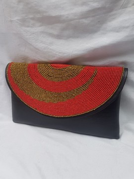 Beaded clutch bag, beaded purse