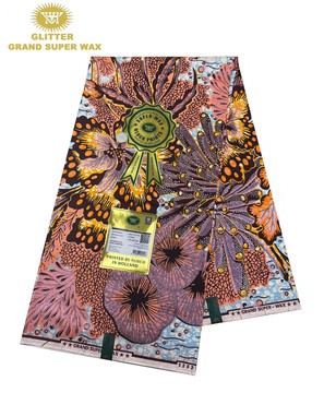 Grand Glitter Super wax Vlisco/Ankara wax/ Ankara Print/ Vlisco Cotton