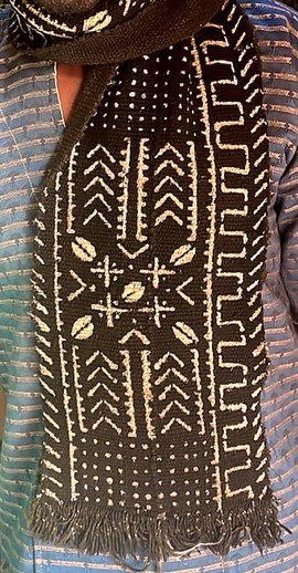 Handmad mudcloth scarf