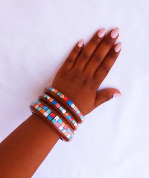 Ensemble de bracelets en bois | Bracelets africains