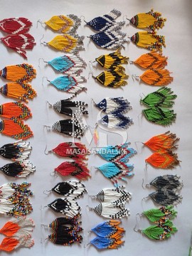 Boucles d'oreilles Maasai / Boucles d'oreilles Maasai africaines / Boucles d'oreilles perlées /
